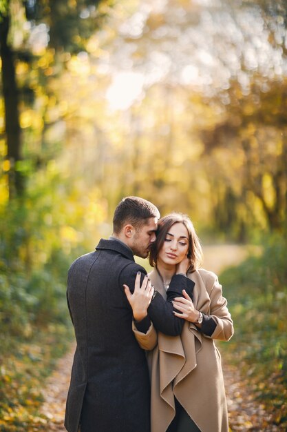 couple dans le parc