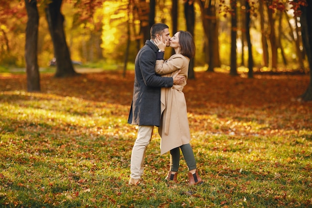 couple dans le parc