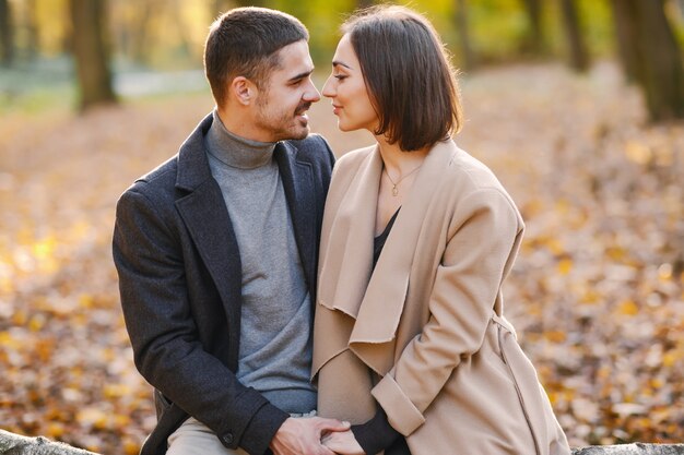 couple dans le parc