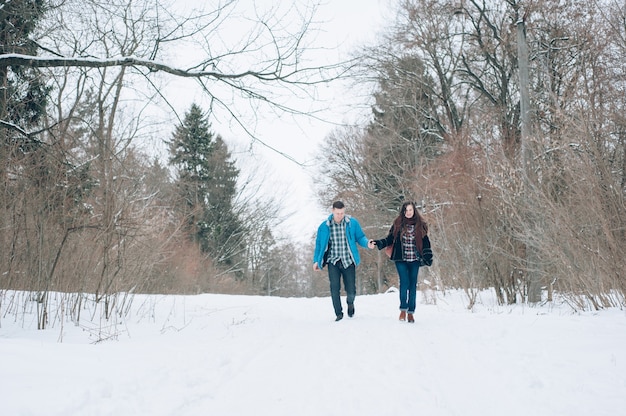 couple dans le parc