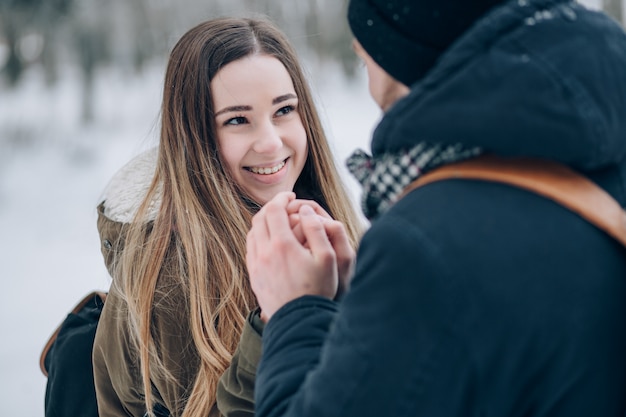 Couple en hiver