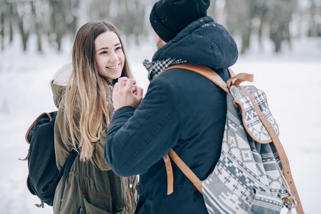 Couple en hiver