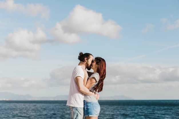 Couple à la mer