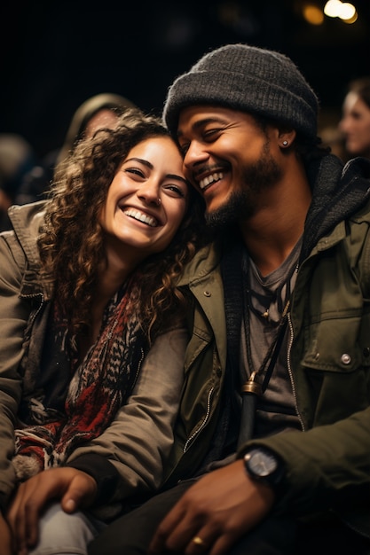 Couple mignon, passer du temps ensemble