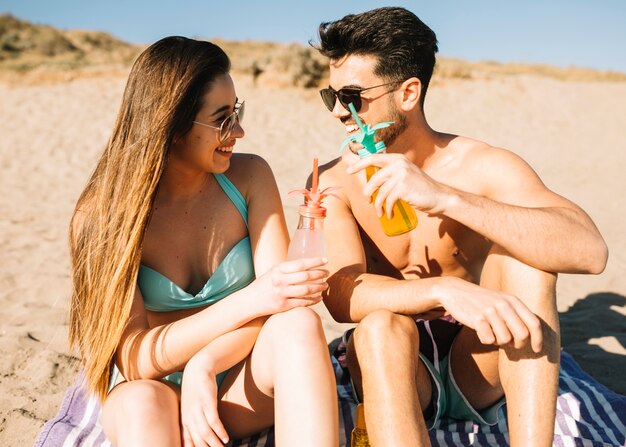 Couple à la plage