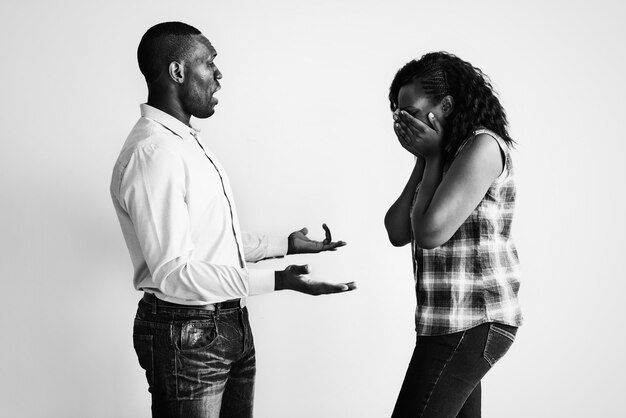 Un couple qui se dispute