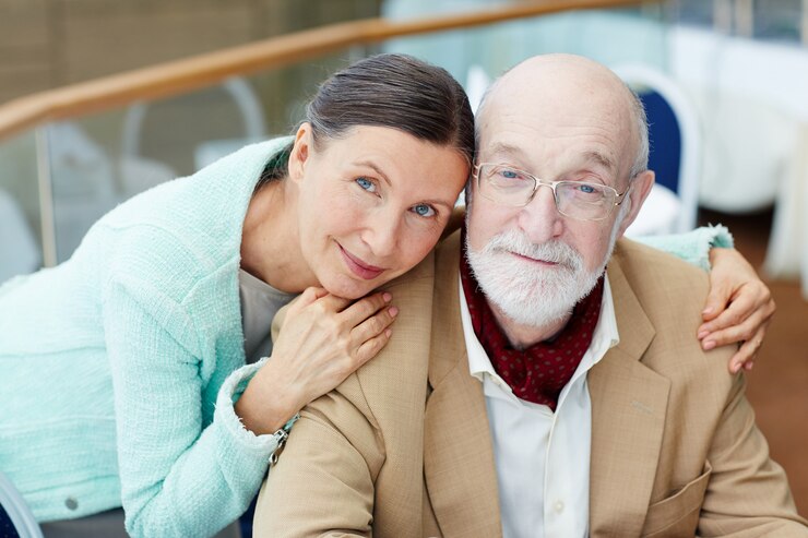 Photo gratuit couple serein
