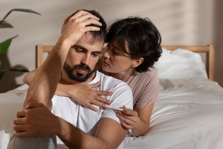 Photo gratuit couple souffrant d'infertilité