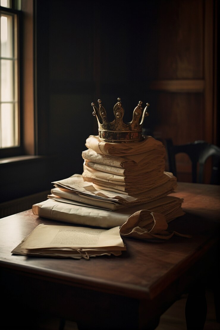 Photo gratuit couronne médiévale de la royauté nature morte