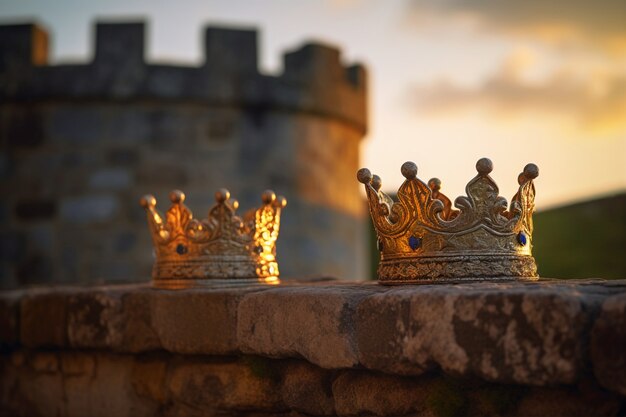 La couronne royale médiévale est une nature morte.