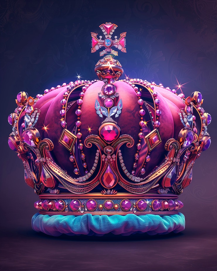 Photo gratuit une couronne royale réaliste en 3d