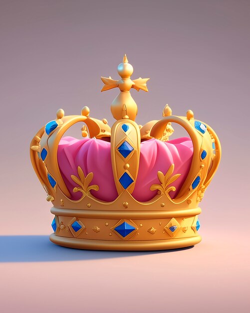Une couronne royale réaliste en 3D