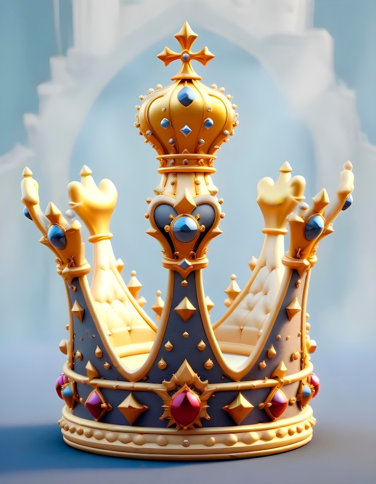 Photo gratuit une couronne royale réaliste en 3d