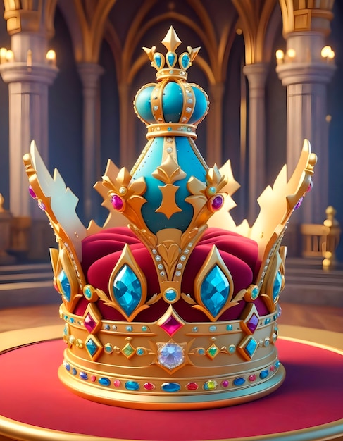 Une couronne royale réaliste en 3D