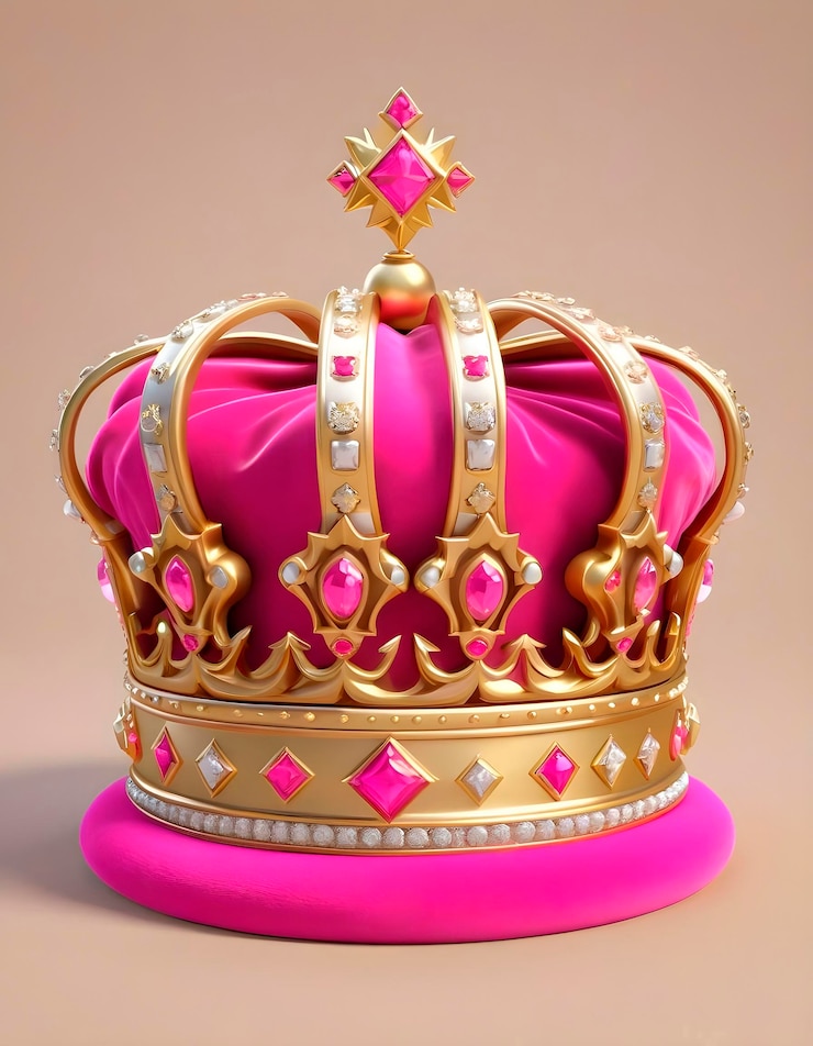 Photo gratuit une couronne royale réaliste en 3d