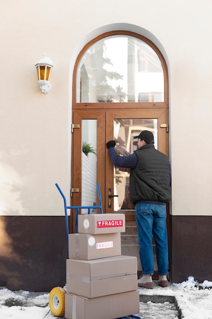 Courrier Faisant La Logistique Des Travaux