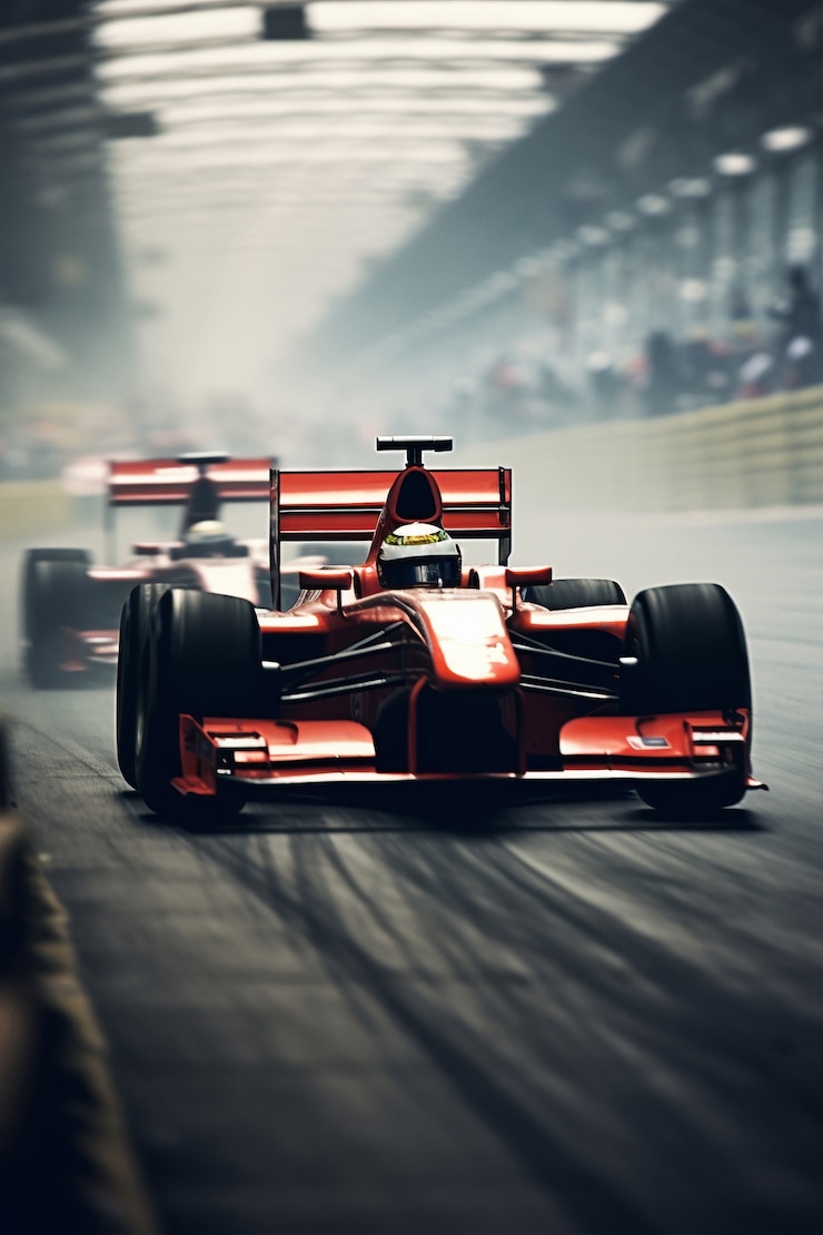 Photo gratuit courses automobiles dans les compétitions sportives