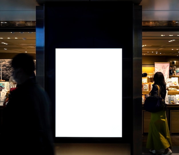 Écran d'affichage du système de métro japonais pour l'information des passagers