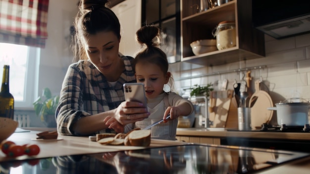 Photo gratuite créateur de contenu parental