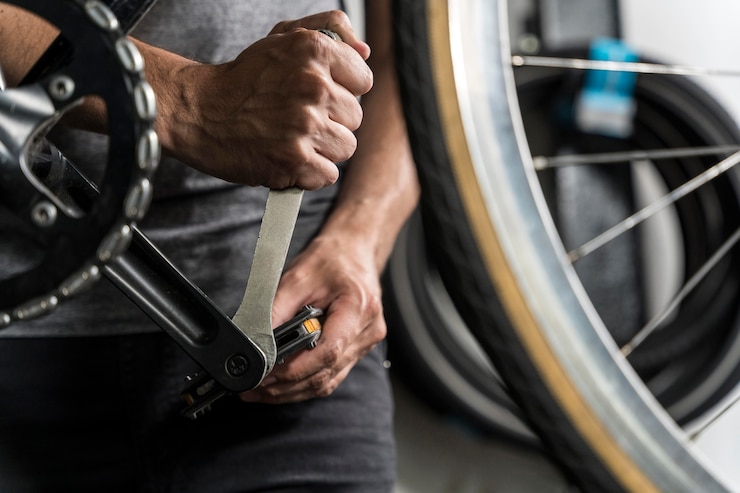 Photo gratuit création de vélos dans un atelier