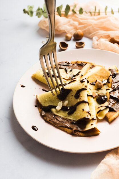 Crêpe au chocolat