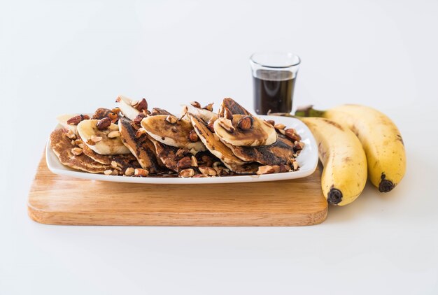 Crêpes aux bananes aux amandes