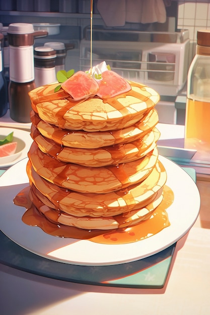 Des crêpes dans le style anime