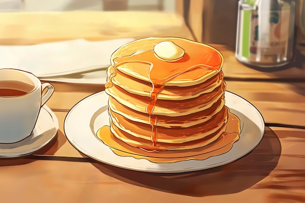 Des crêpes dans le style anime