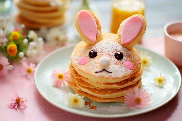 Photo gratuit des crêpes photoréalistes délicieuses.