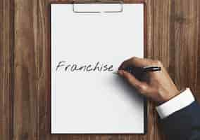 Photo gratuite croissance de la franchise corporate business branch retail concept