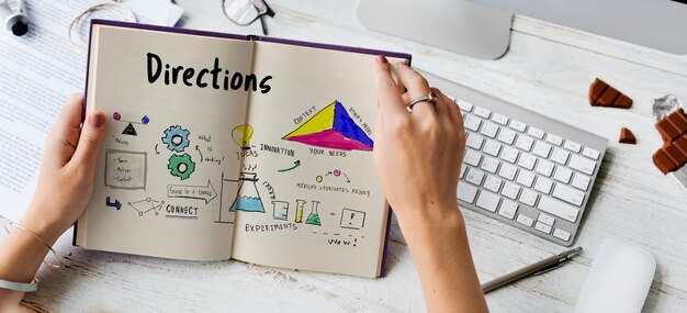 Croquis de diagramme de diagramme de processus de laboratoire scientifique