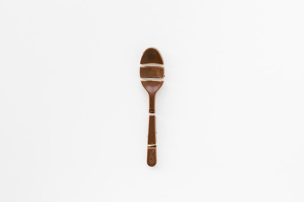 Cuillère à chocolat minimaliste plate