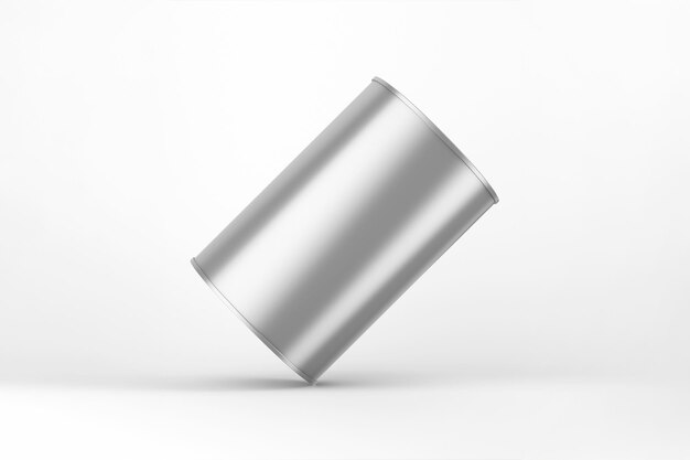 Un cylindre métallique peut être isolé sur un fond blanc.