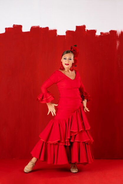 Danseuse de flamenco passionnée et élégante