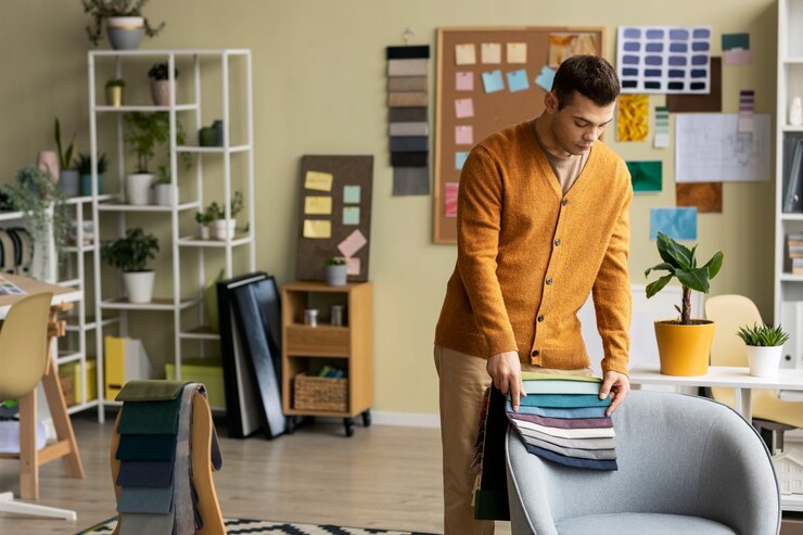 Photo gratuit les décorateurs au travail