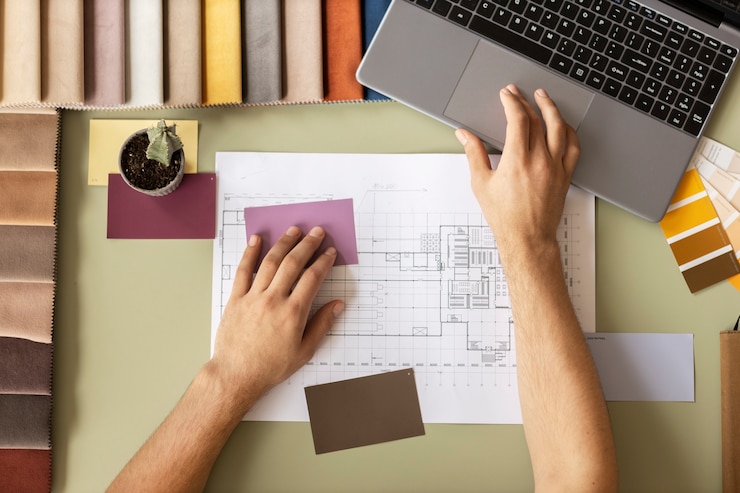 Photo gratuit les décorateurs au travail