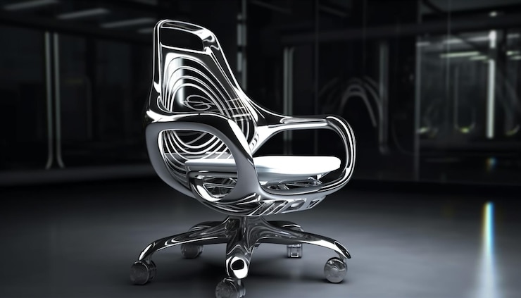 Photo gratuit décoration de bureau élégante en métal et cuir modernes générés par l'ia