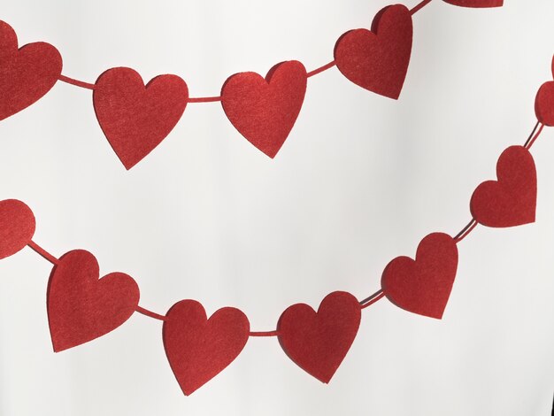Décoration colorée en forme de coeur
