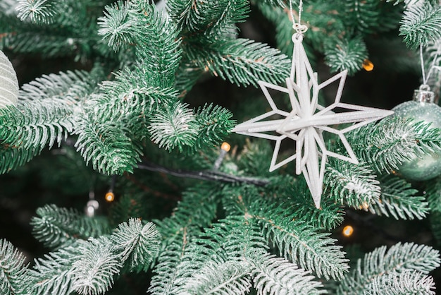 Décoration d&#39;étoile de sapin de Noël