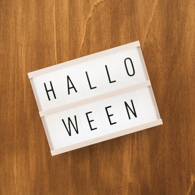 Décoration Halloween avec panneau