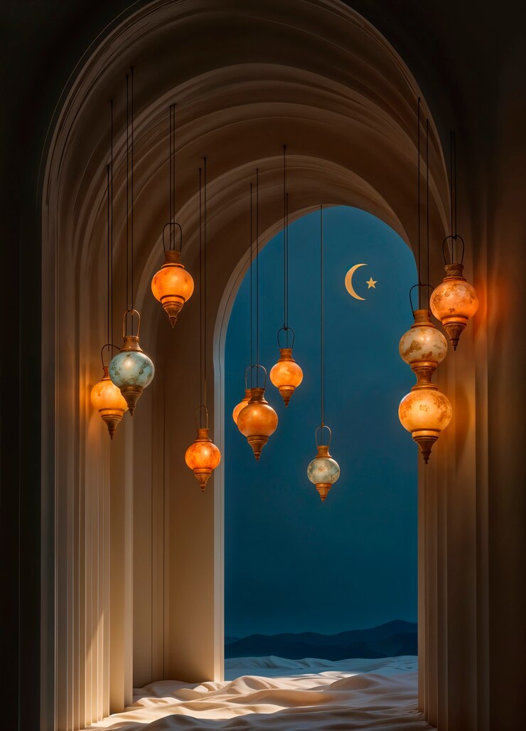 Photo gratuit décoration intérieure du ramadan