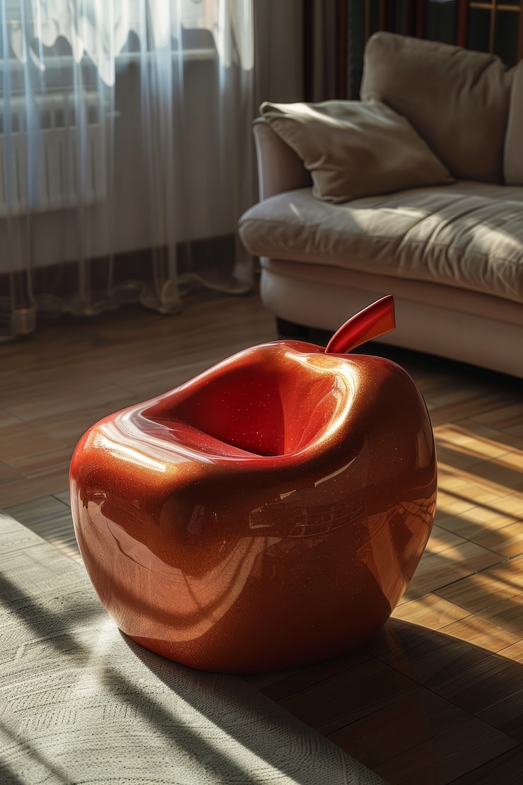 Photo gratuit décoration intérieure et meubles inspirés par les fruits et légumes