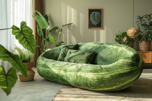 Décoration intérieure et meubles inspirés par les fruits et légumes