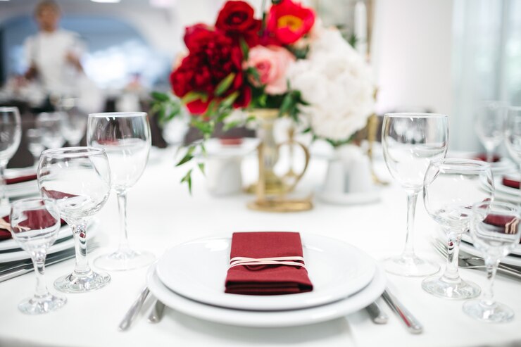 Photo gratuit décoration luxueuse de la table