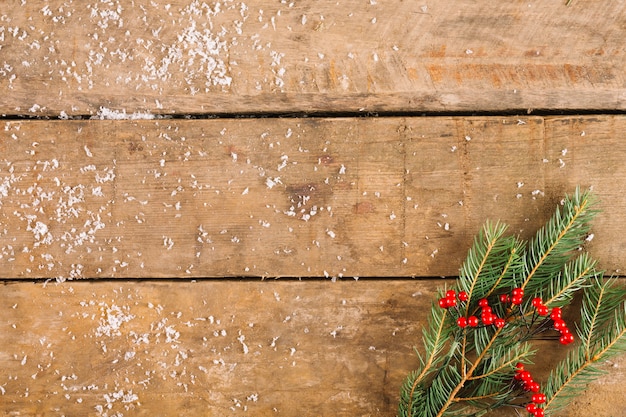 Photo gratuite décoration de noël avec des branches de sapin