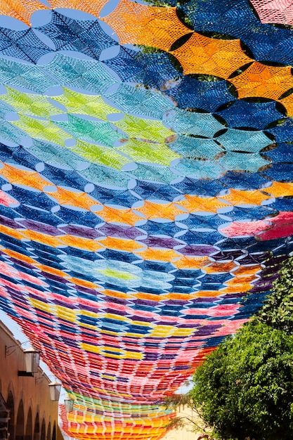 Photo gratuite décorations de fête en papel picado