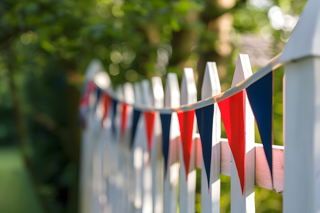 Photo gratuite décorations ménagères de couleurs américaines pour la célébration du jour de l'indépendance