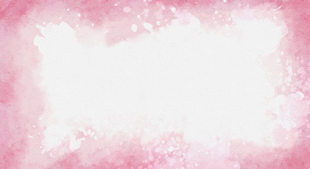 Dégradé élégant rose avec fond aquarelle splash blanc