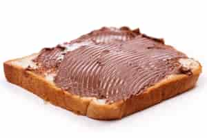 Photo gratuite délicieuse crème au chocolat sur un toast