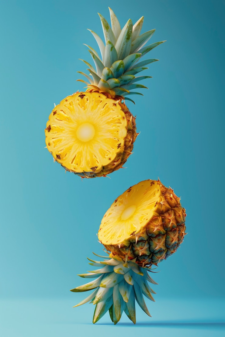Photo gratuit une délicieuse nature morte d'ananas.